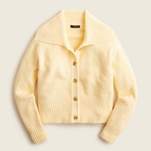 J. Crew Collared cotton bouclé cardigan